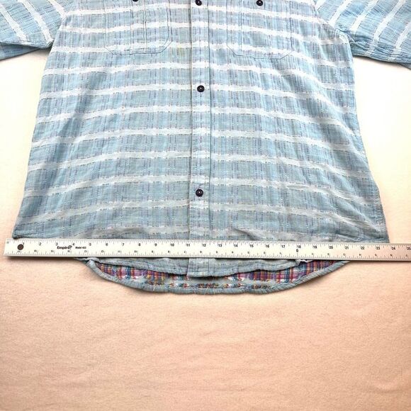 Carbon 2 Cobalt Light Blue Cotton Long Sleeve Button Shirt Men’s L Read - Picture 8 of 10